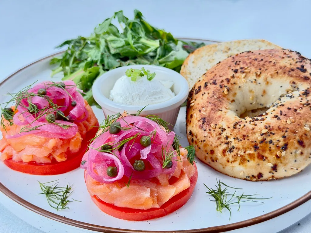 Smoked Salmon Bagel Plate